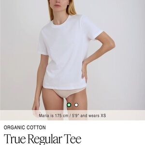 Organic Basics White Short Sleeve Tee